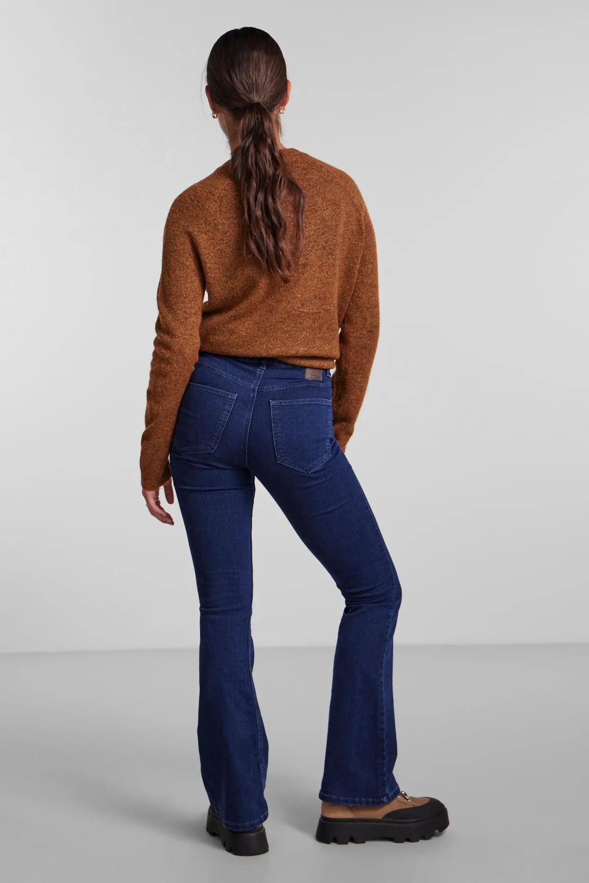 PIECES  Jeans - Dunkelblau - Bootcut