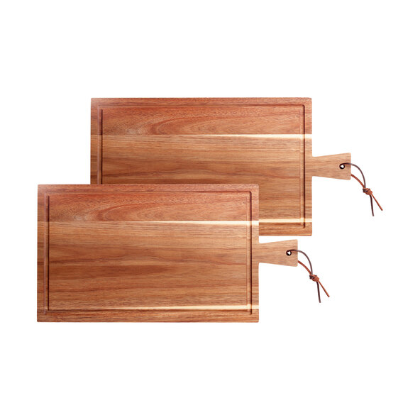 Akazienholz Schneidebretter, 2er Set