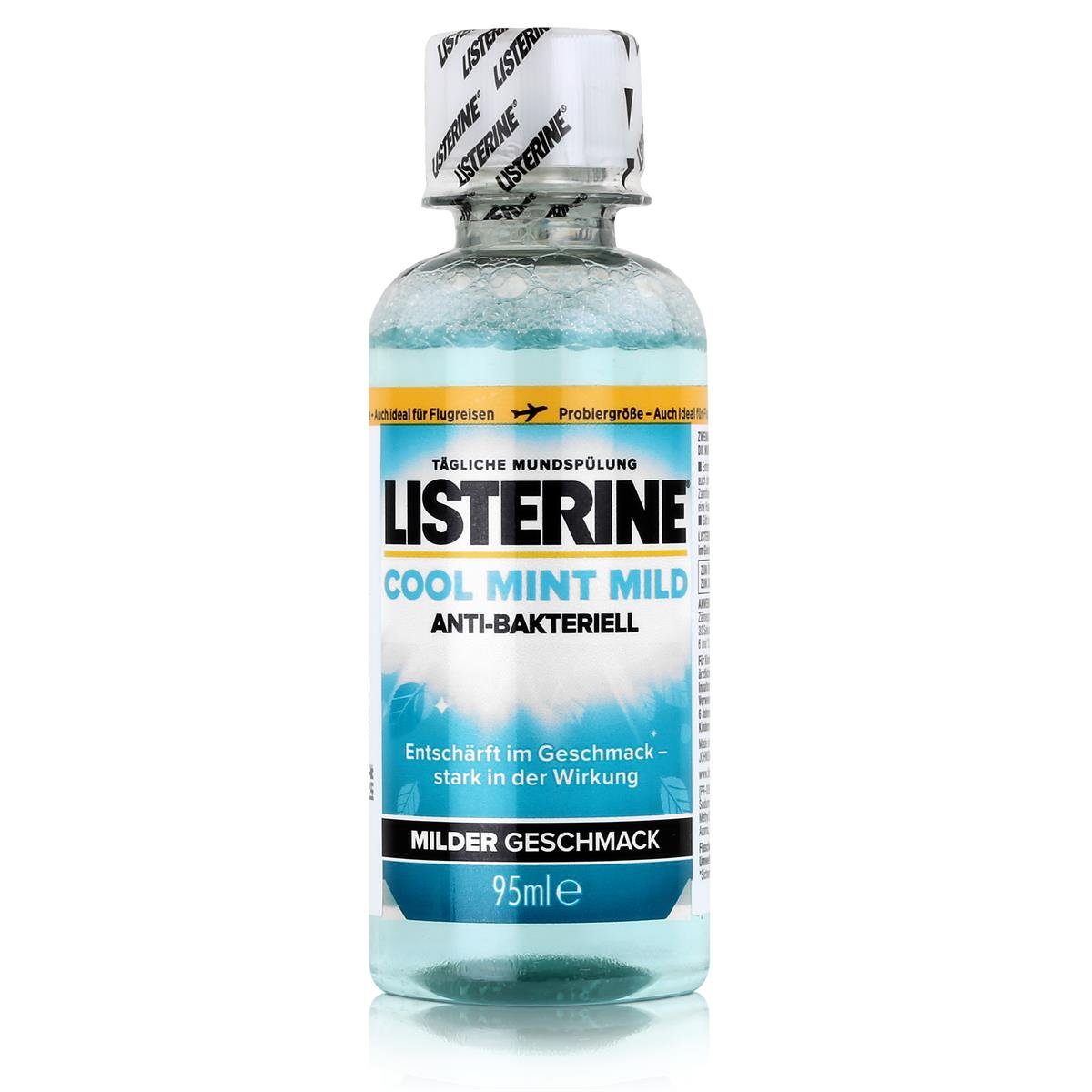 Listerine Mundspülung, Listerine Cool Mint milder Geschmack 95 ml Mundspülung (1er Pack)