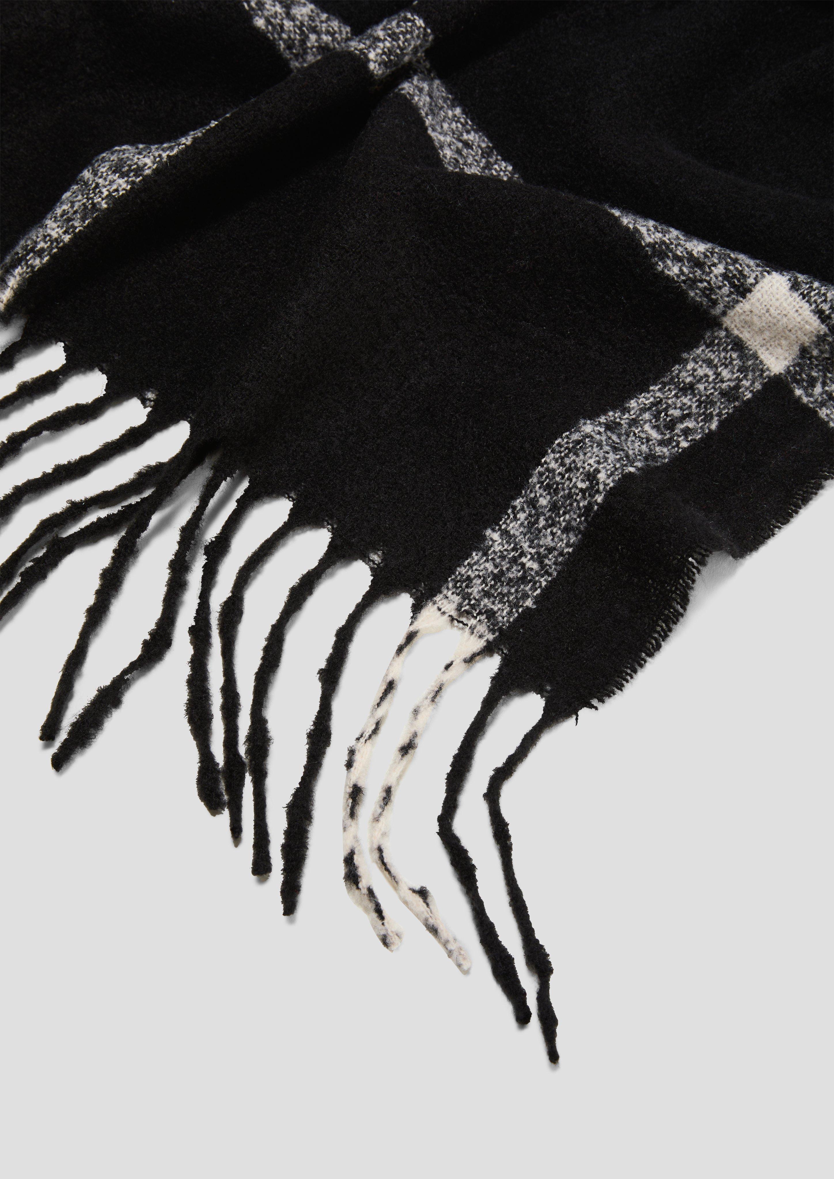 Karierter Schal mit Fransen  2139030-99N4