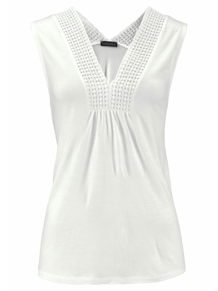 LASCANA Strandtop in creme günstig kaufen