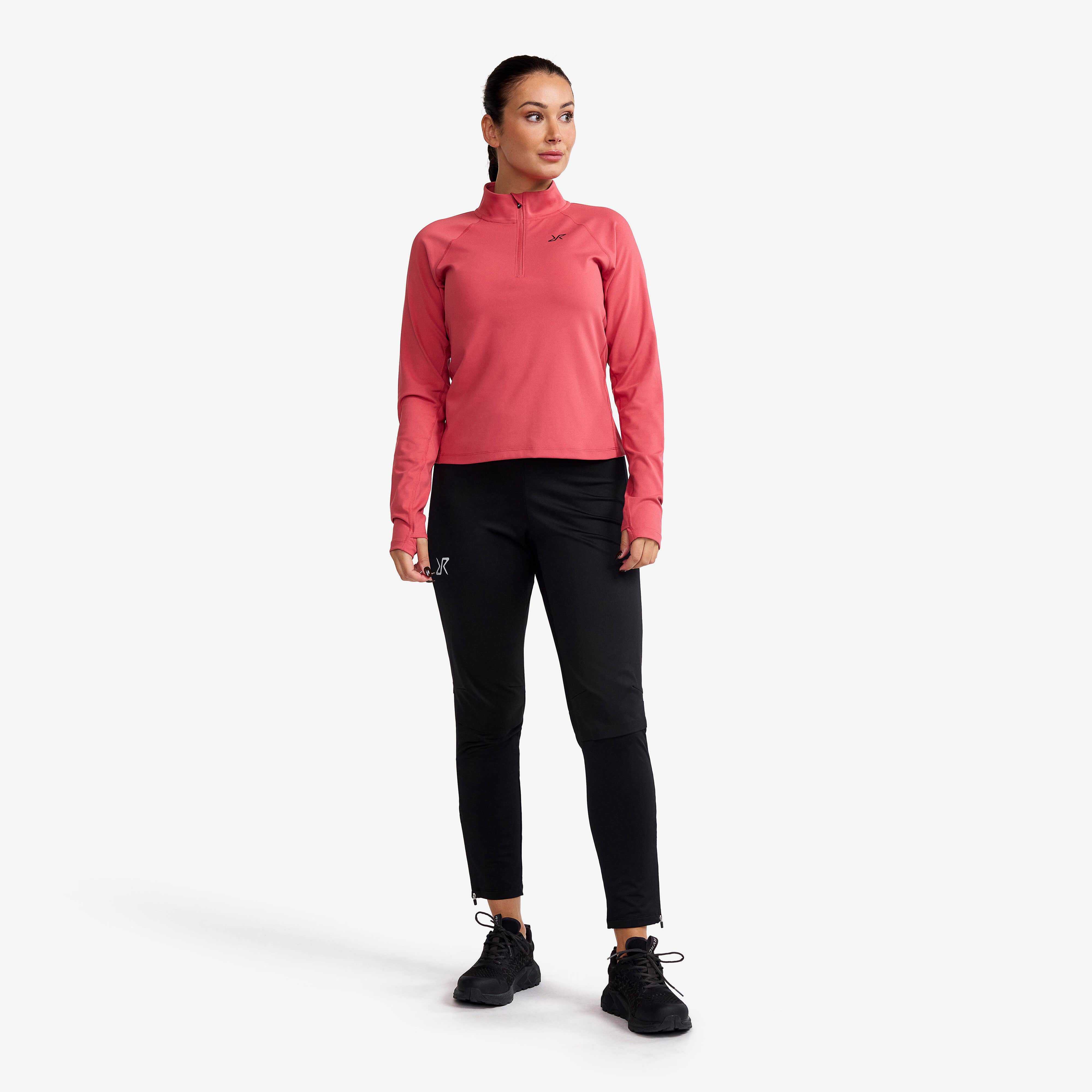 Prep Half-zip Top Femme Holly Berry
