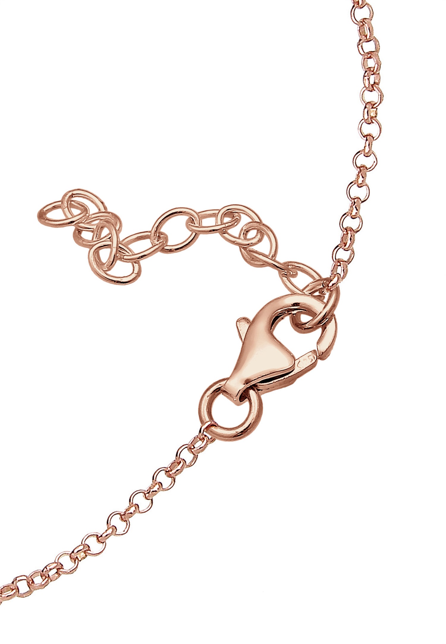 Colgante Elli para mujer con símbolo de infinito y cristales de circonita cúbica en plata de ley 925.