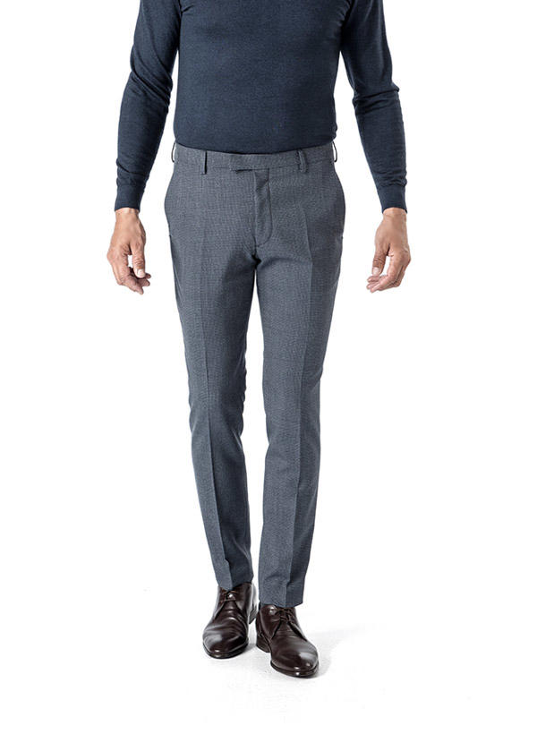 JOOP!, Hose Gun, Extra Slim Fit, Wolle, dunkelblau gemustert