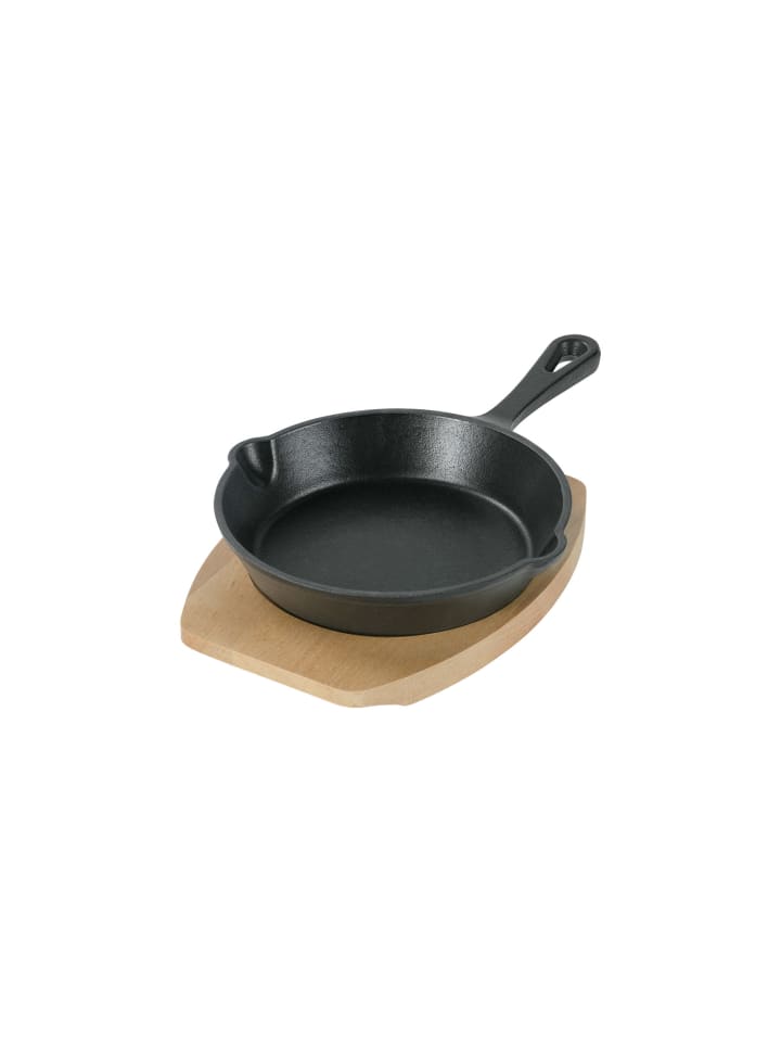 Stoneline Gusseisenpfanne | Emaille Bratpfanne in Schwarz | 15cm günstig kaufen 15 cm