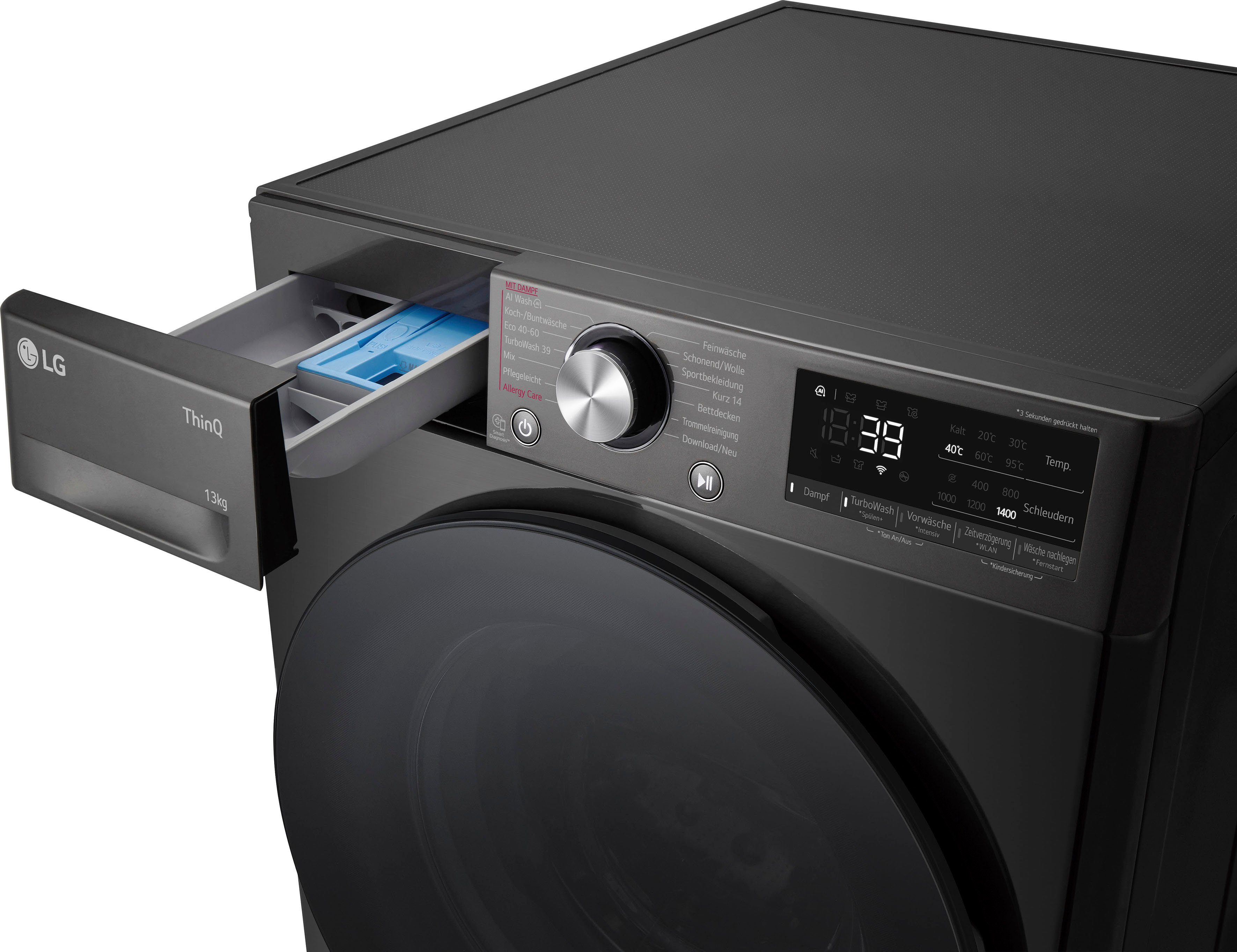 LG Waschmaschine Serie 7 F4WR703YB, 13 kg, 1400 U/min