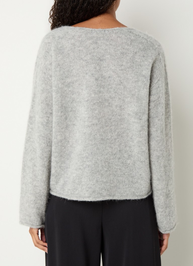 Pull DRYKORN Somaija en maille fine mélangée de laine d'alpaga à col en V