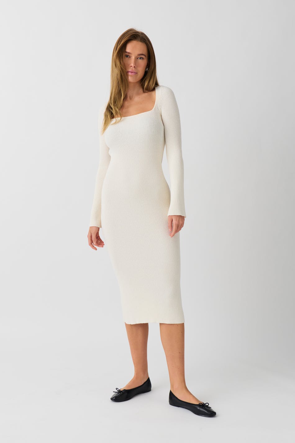 Knitted midi dress