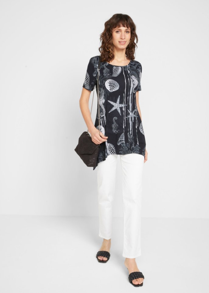 Longshirt mit Zipfel