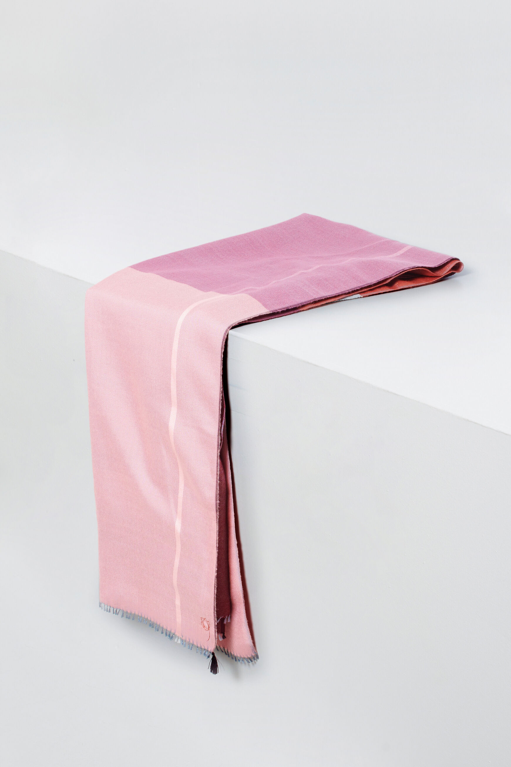 foulard mekong vieux rose femme