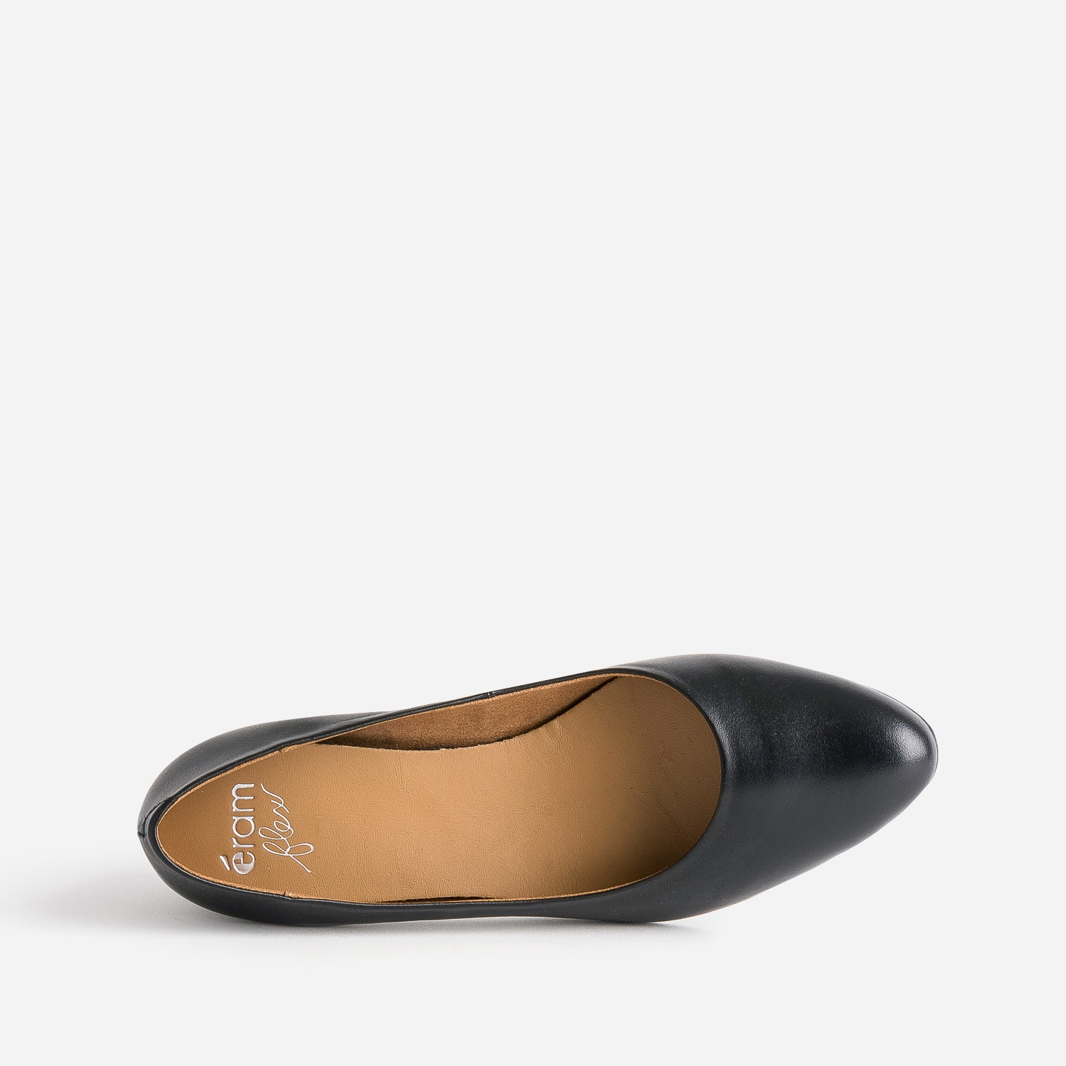 Escarpin ERAM FLEX noir en cuir