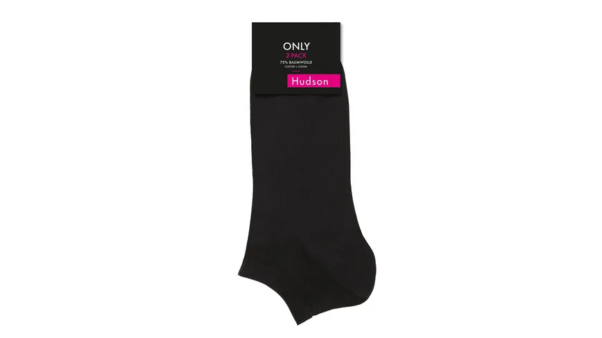 Hudson Herren Sneaker Socken Only 2er Pack black