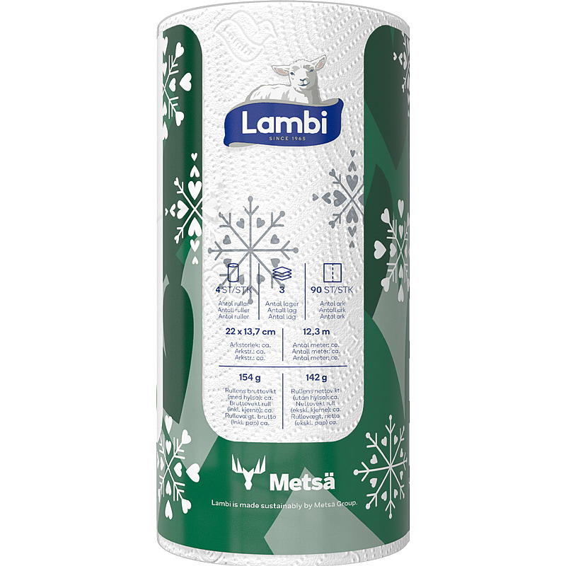 Lambi Tørkerull Lambi 4-pk Decor