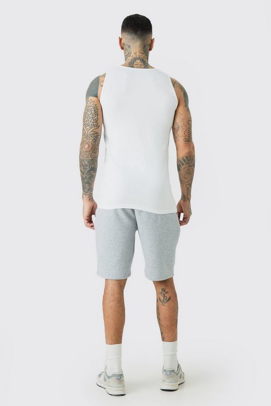 Tall lockere Jersey-Shorts
