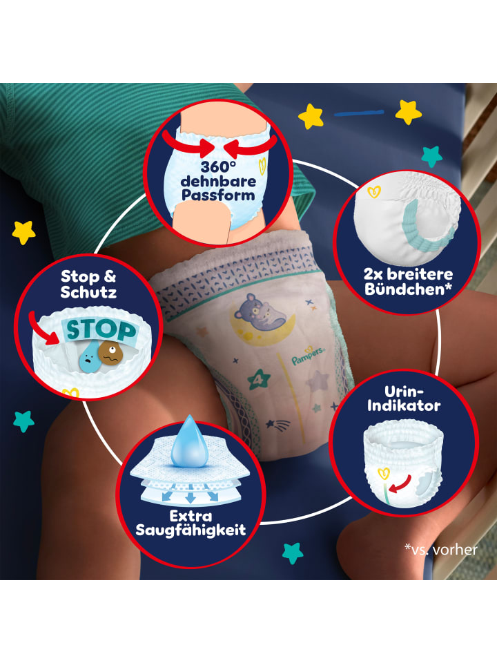 Pampers Pampers Night Pants Größe 6, 138 Windeln, 13kg  günstig kaufen 6