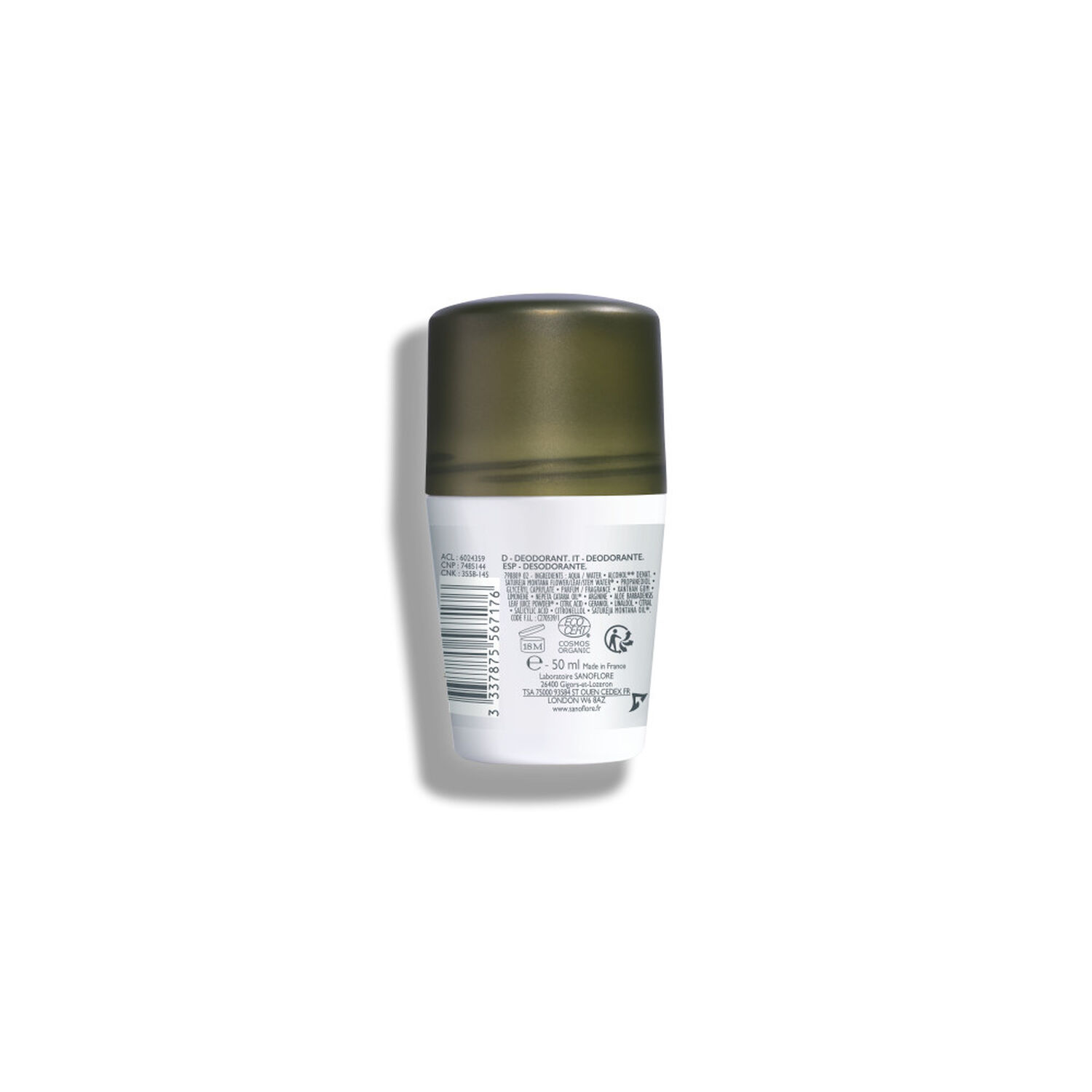 Sanoflore Citrus Roll-on Bio efficacité 24h 2 x 50ml