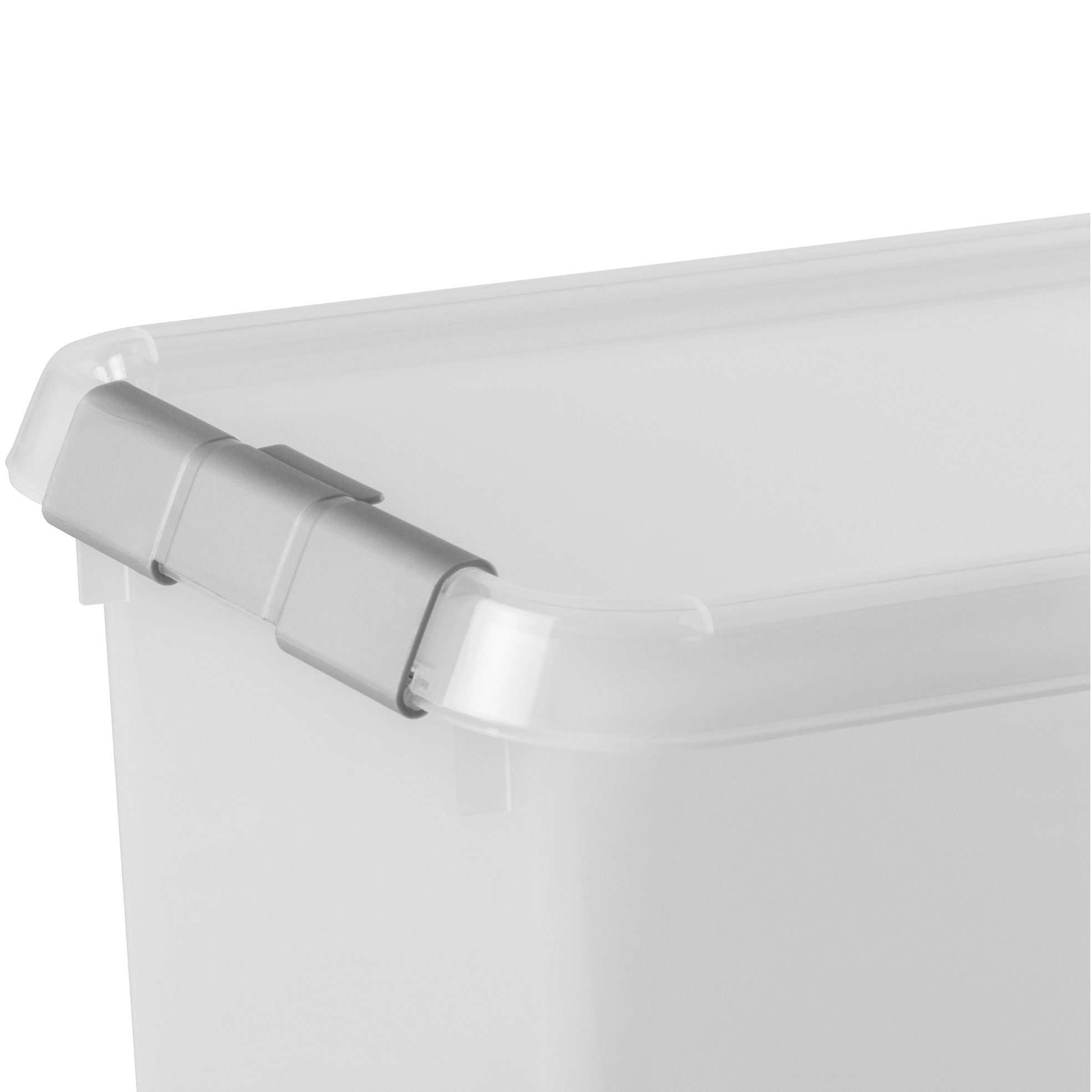 Sunware Comfort Line 9 Liter transparent graue 6er-Set Aufbewahrungsboxen
