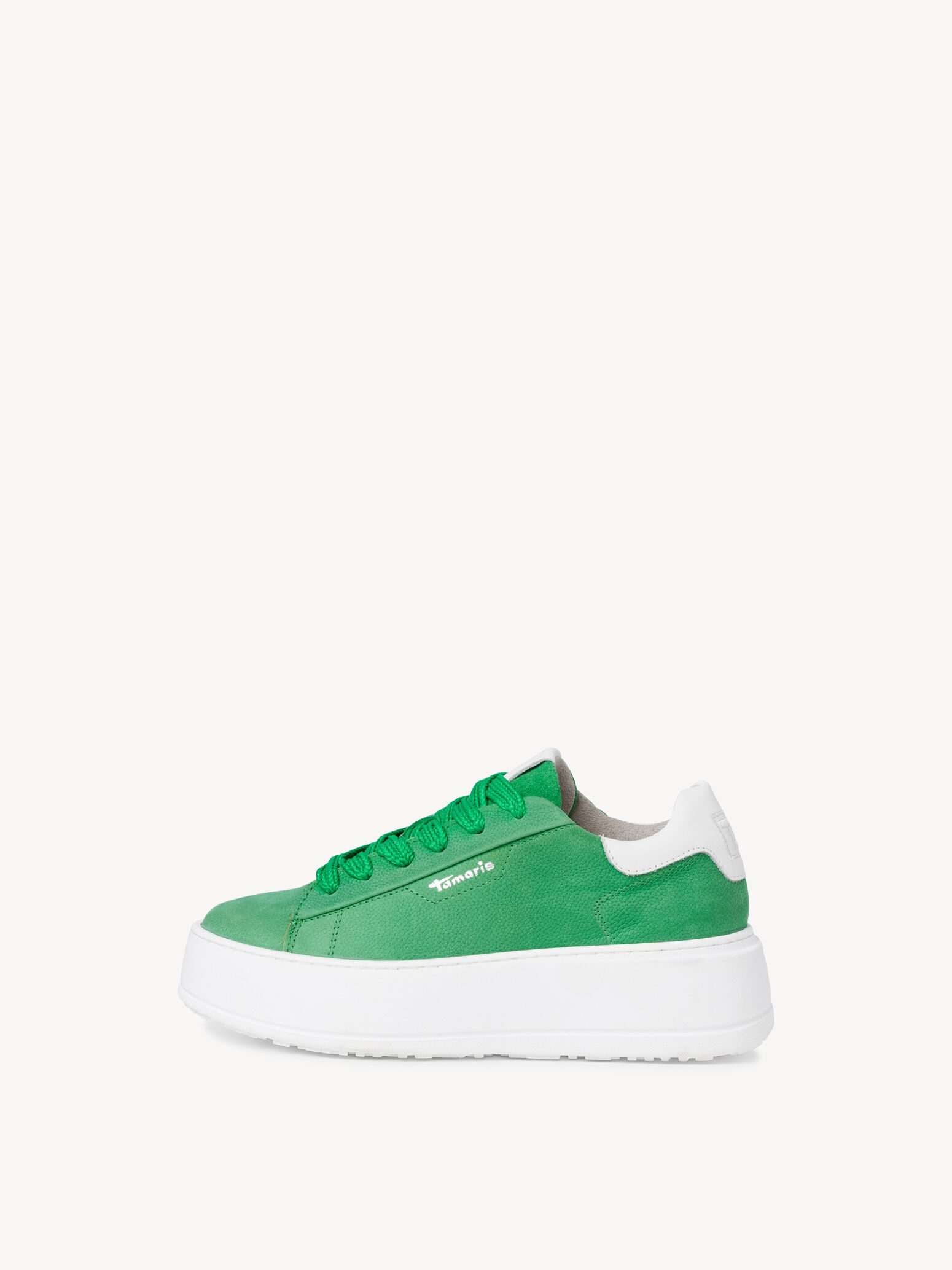 Basket en cuir - vert