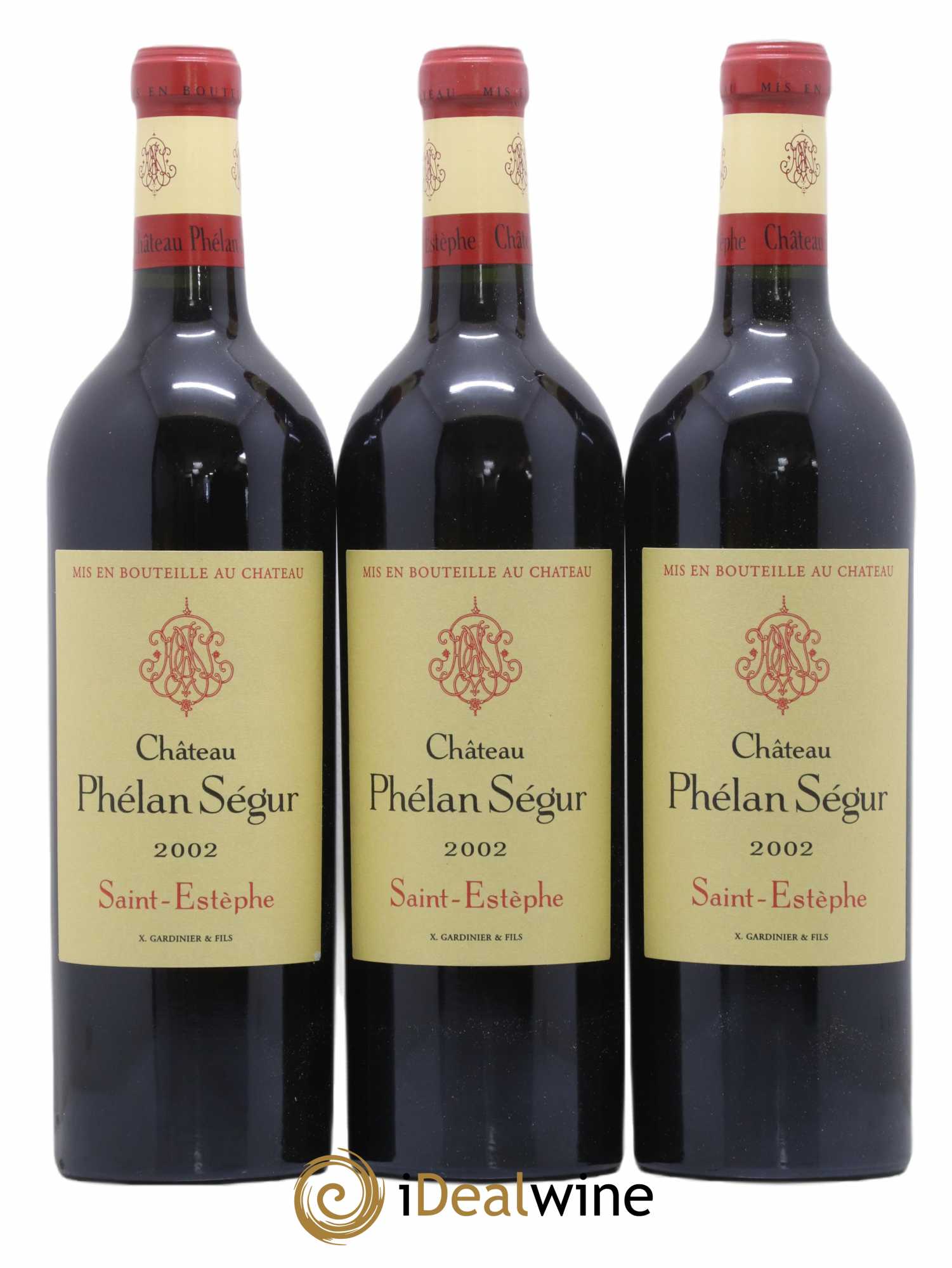 Château Phélan Ségur  2002 - Lot de 12 Bouteilles