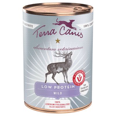 Sparpaket Terra Canis Alimentum Veterinarium Low Protein 12 x 400 g