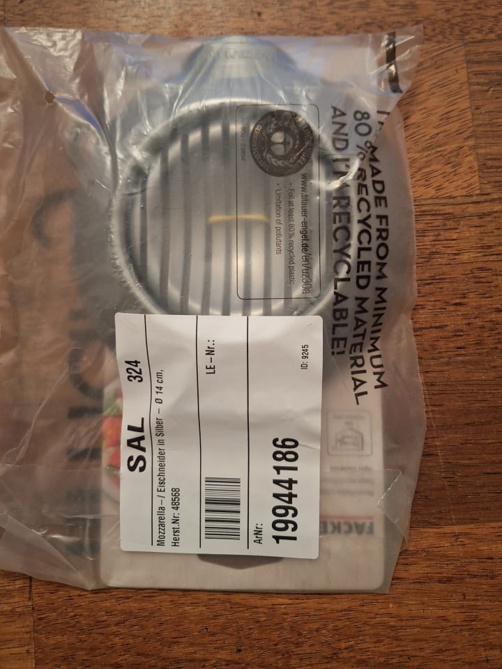 Fackelmann Mozzarella-/ Eischneider in Silber - Ø 14 cm günstig kaufen onesize