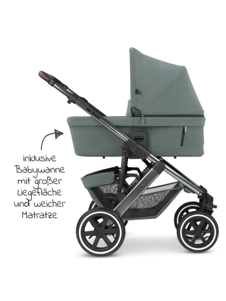 ABC-Design Kombi-Kinderwagen Salsa 4 Air - inkl. Babywanne in gruen günstig kaufen onesize