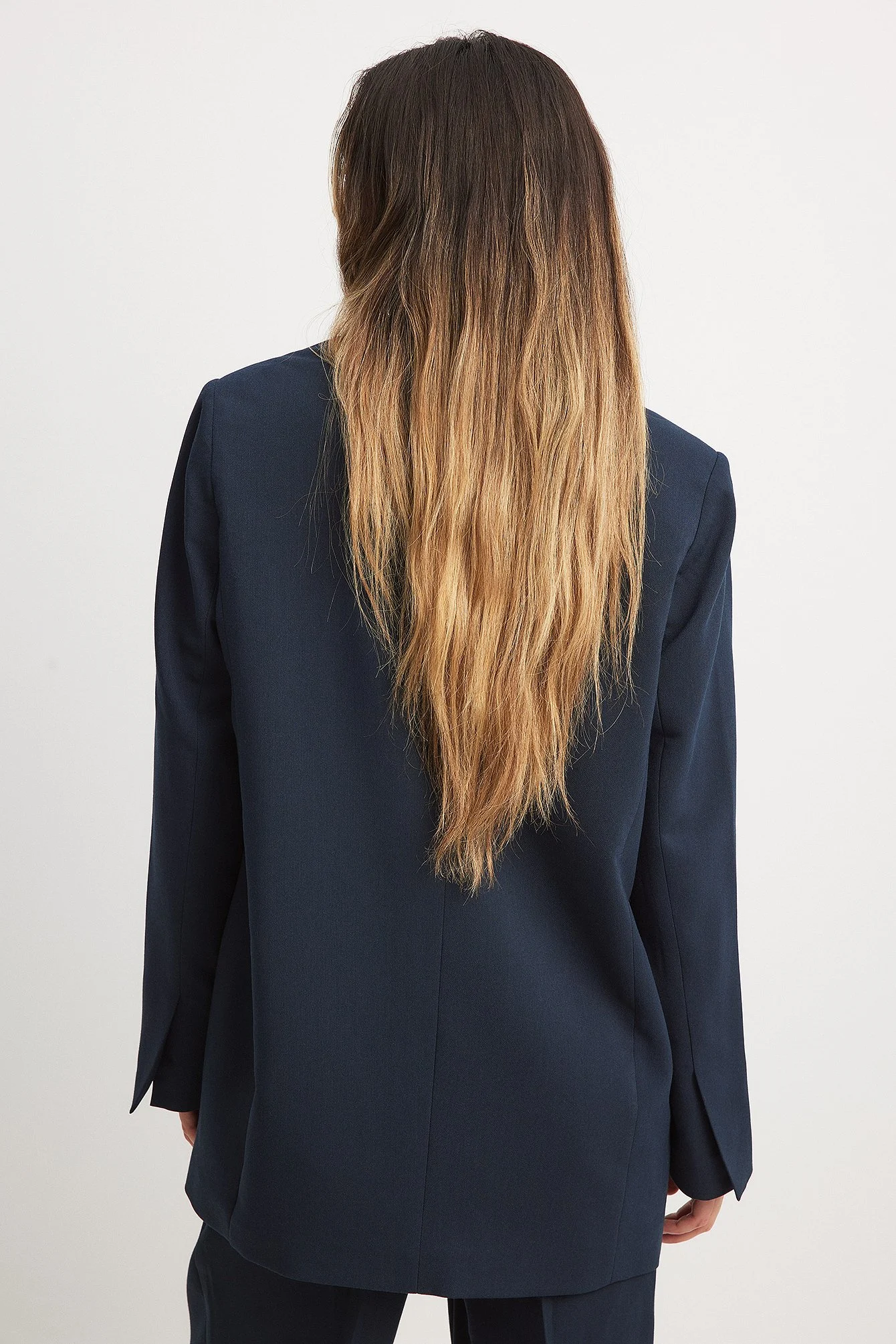 Oversize Maxi-Blazer mit einem Knopf