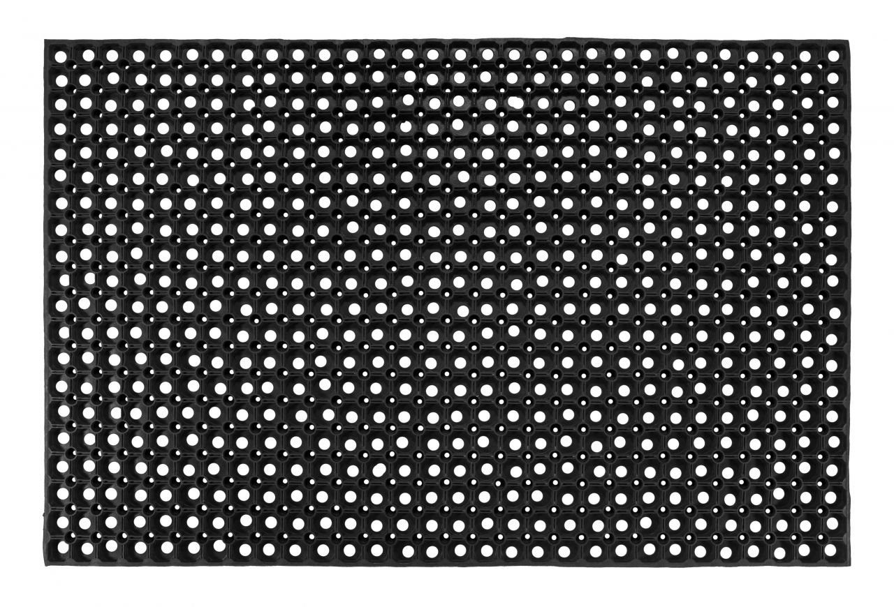 Trend Line Schuhabtropfschale Ringgummimatte schwarz, 80 x 120 cm