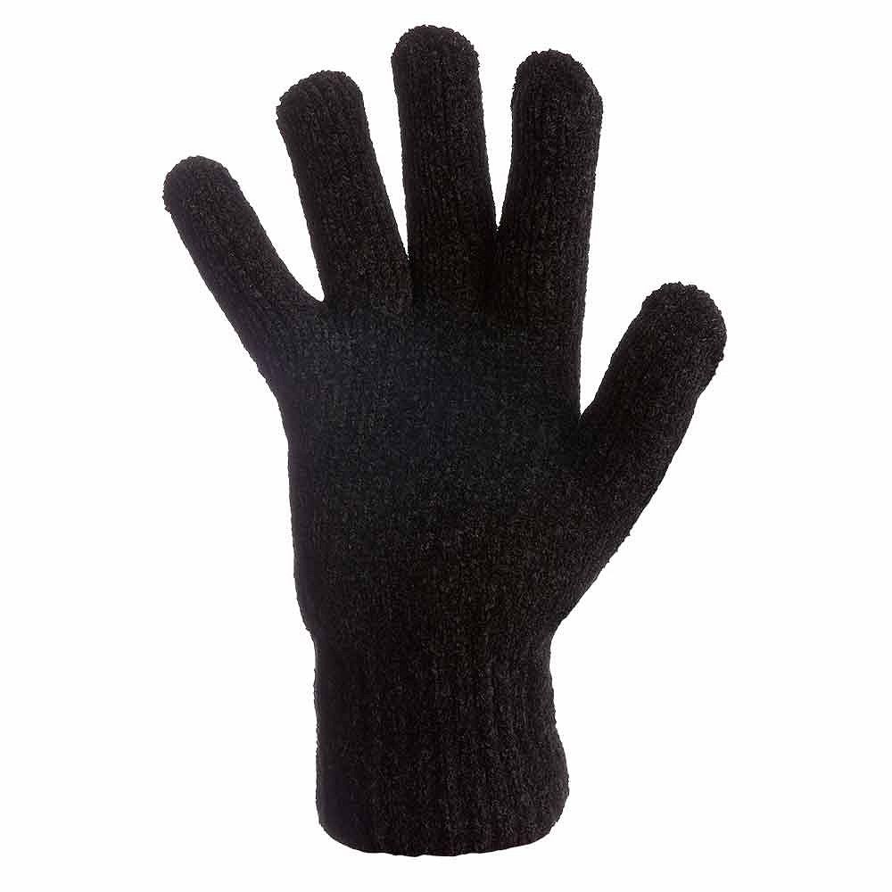 Heat Keeper Chenille Black Damen Thermohandschuhe