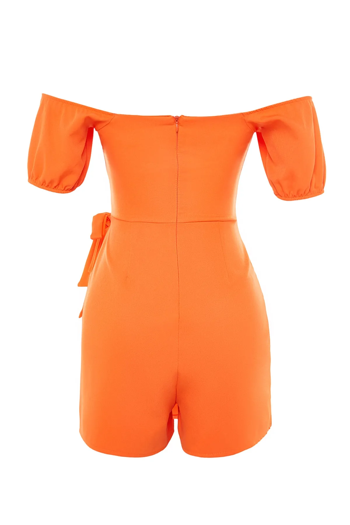 Trendyol Collection  Orangefarbener Jumpsuit mit gewebtem Fenster/Ausschnitt-Detail TPRSS22EL1006
