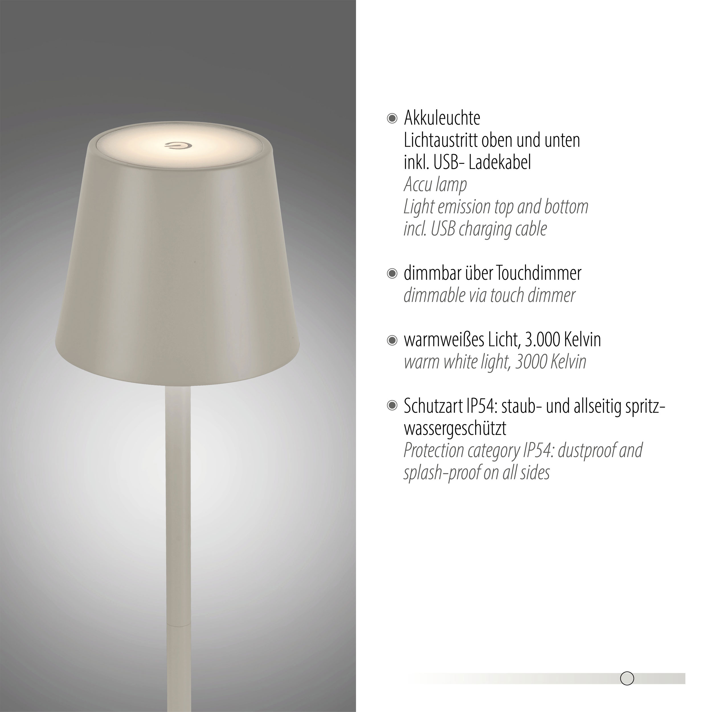 JUST LIGHT.LED-Stehleuchte 1flg