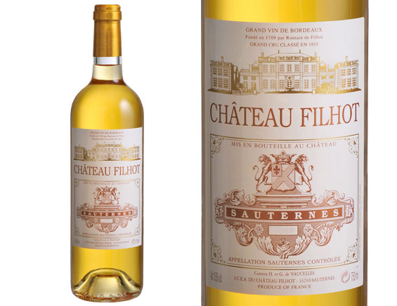 Château Filhot 2012 Bordeaux Sauternes