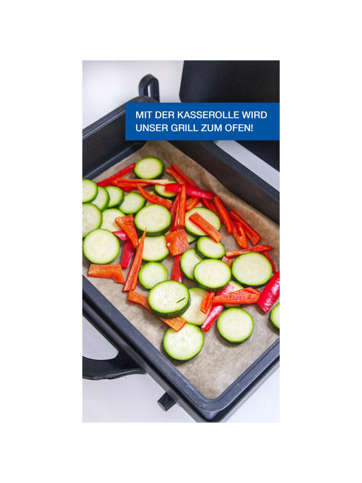 Mulex Kasserolle Einsatz für den Kontaktgrill in Schwarz günstig kaufen onesize
