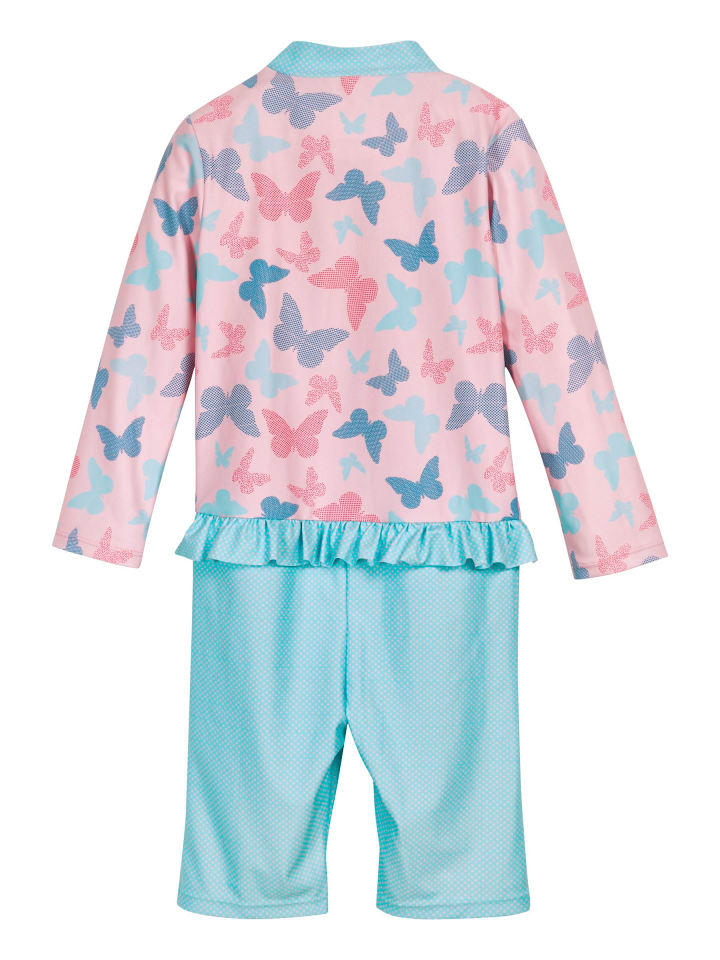 Playshoes UV-Schutz Einteiler Schmetterlinge 1/1 Arm in Rosa günstig kaufen