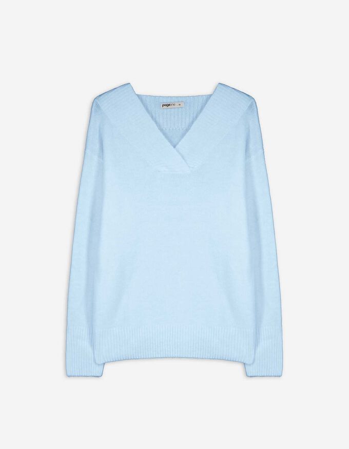 Strickpullover - V-Ausschnitt