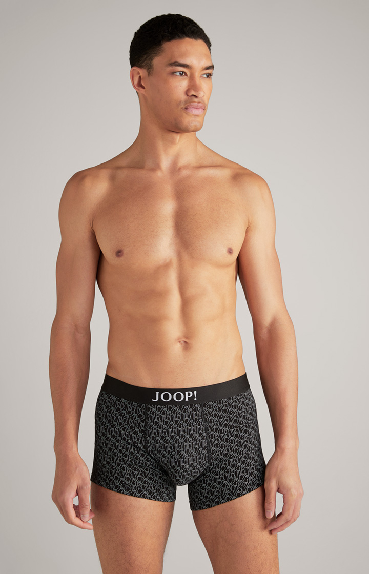 3er-Pack Fine Cotton Stretch Boxer in Schwarz/Dunkelblau/Grau
