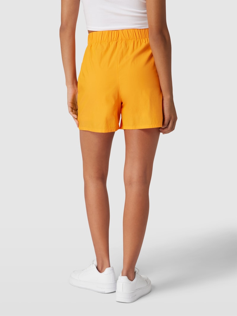 Shorts mit elastischem Bund in orange