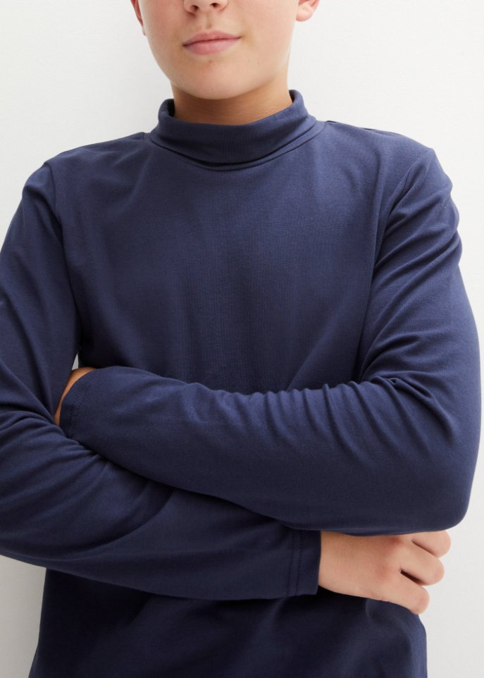 Kinder Rollkragen-Langarmshirt (2er Pack)