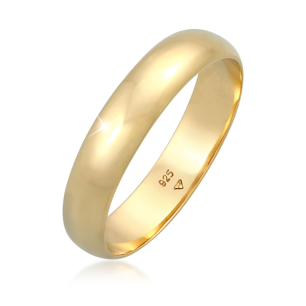 Elli Elli Bague Femmes Bande Simple Classique en Argent Sterling 925 Bague