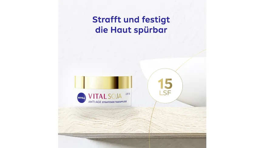 NIVEA VITAL Soja Anti-Age Straffende Tagespflege für Reife Haut LSF15 50 ml