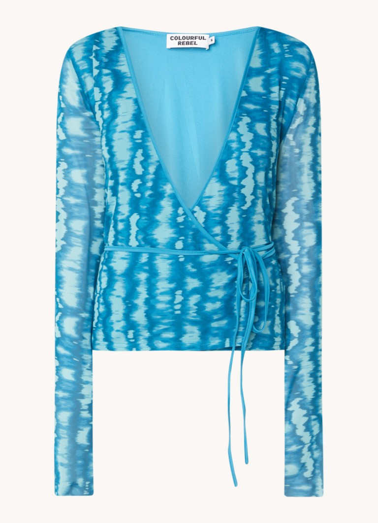 Barvit mrežasti top Rebel Winona z vzorcem tie-dye