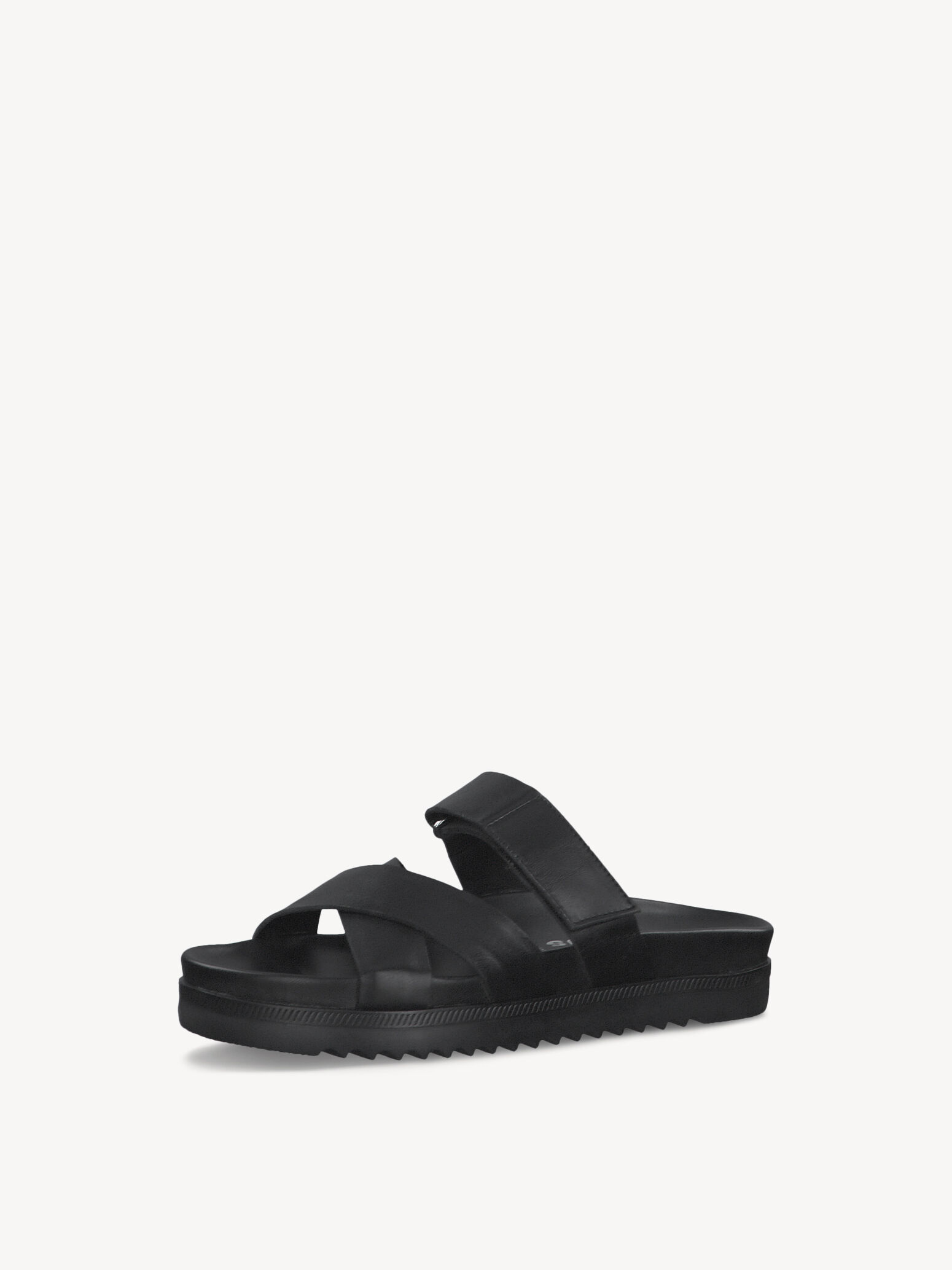Mule en cuir - noir