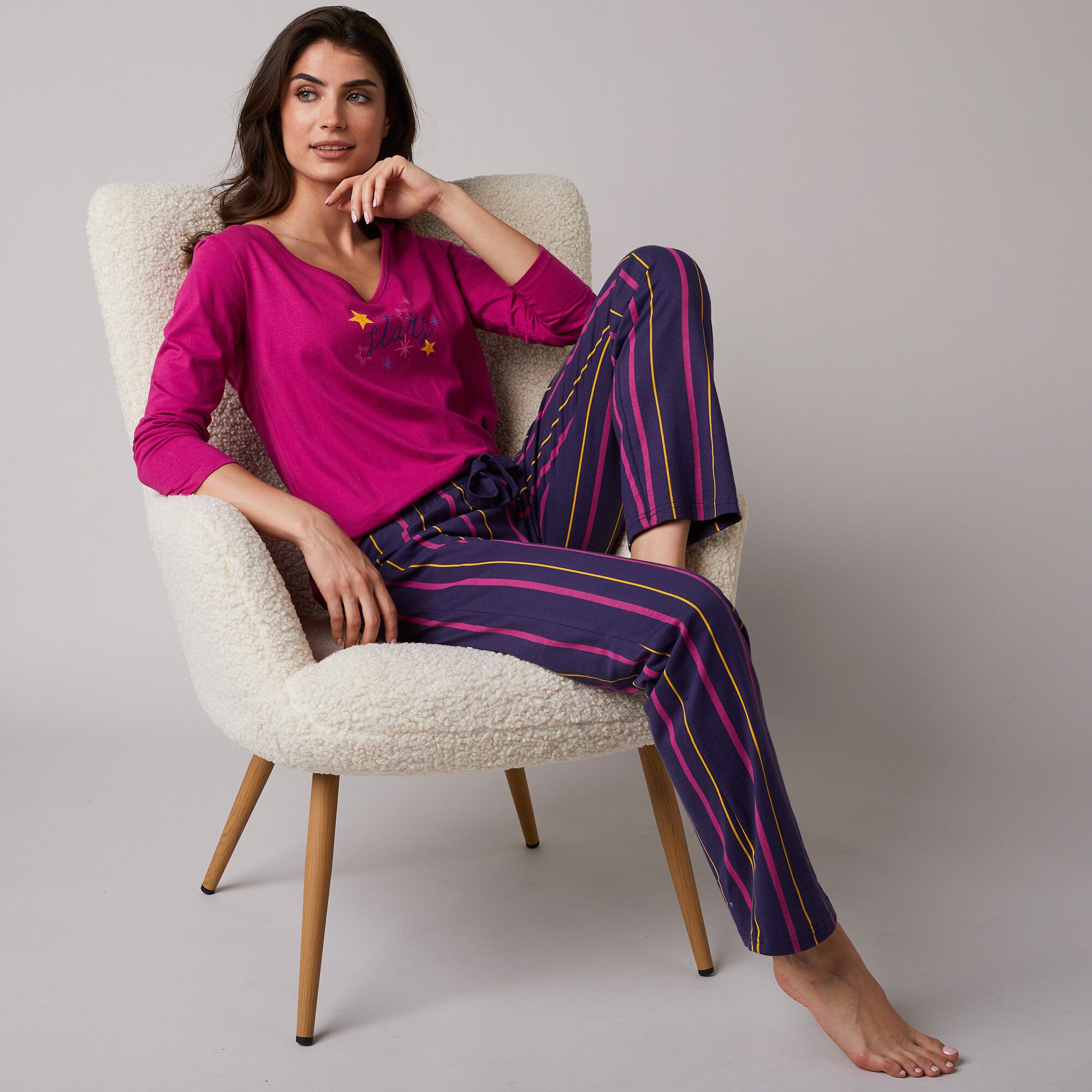 Pantalon de pyjama imprimé rayé Estrella