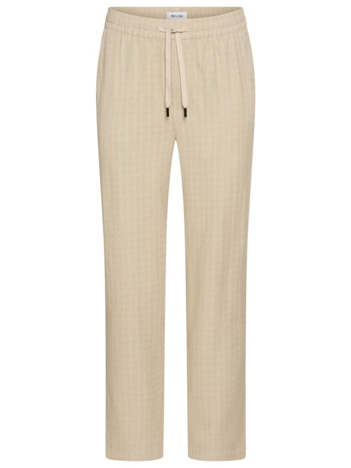 Only&Sons Hose 'Sinus' in beige günstig kaufen