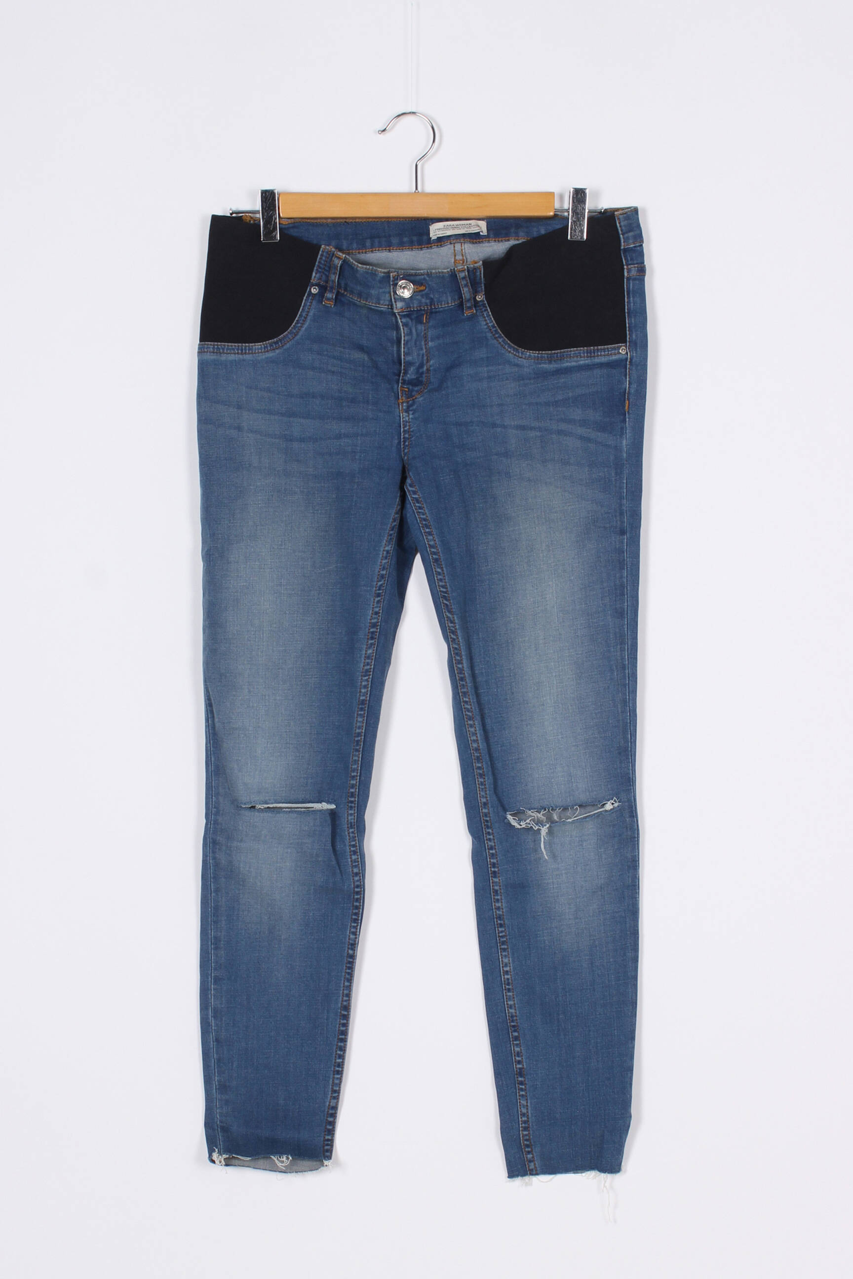 Zara Jeans Maternite Femme couleur bleu