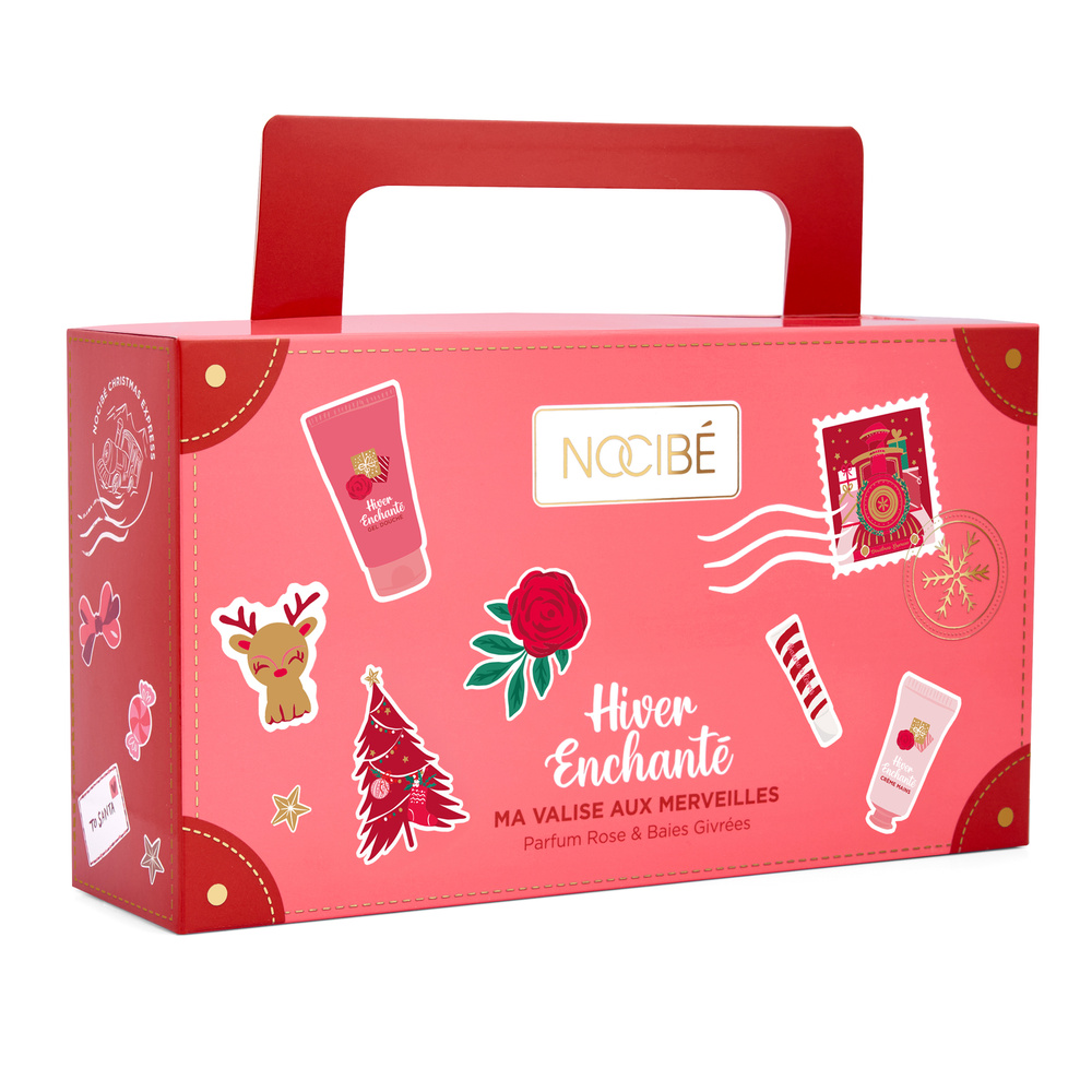 Nocibé Hiver Enchanté - Ma Valise aux Merveilles Coffret soins parfum rose & baies givrées