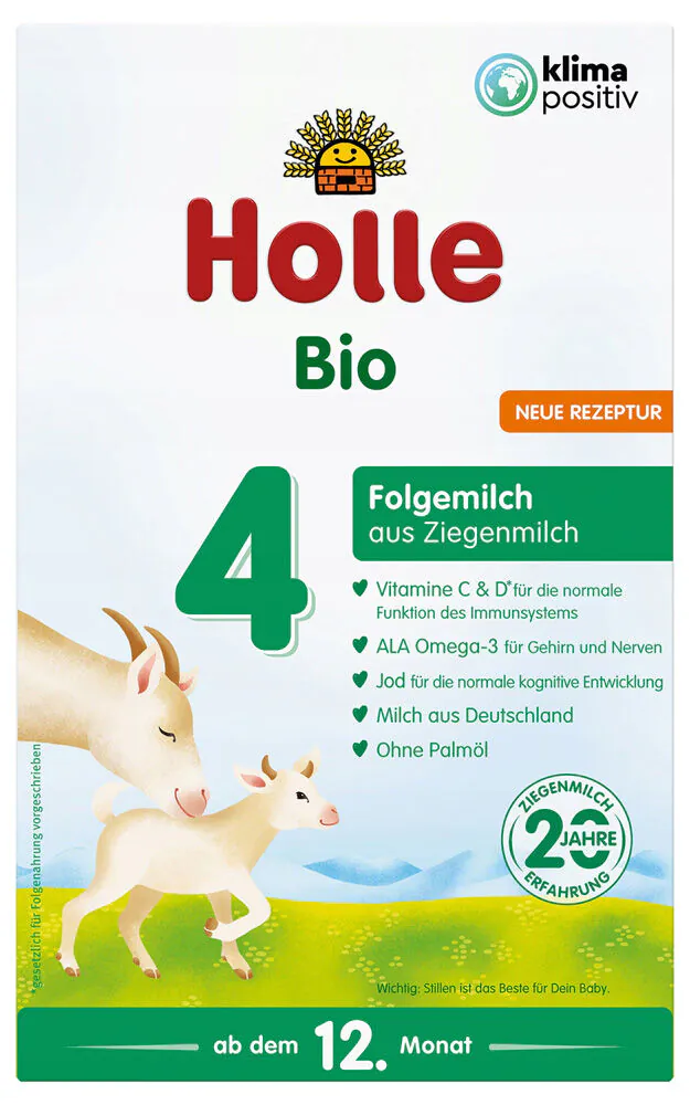 Holle Bio Goat 4. Tolesnio maitinimo mišiniai kūdikiams nuo 12 mėnesių amžiaus, 400 g
