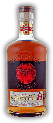 Bacardi Reserva Ocho 8 Years Bacardi Reserva Ocho 8 Years  Alter 8 J. - 0,7	 Liter - Vol 40%
