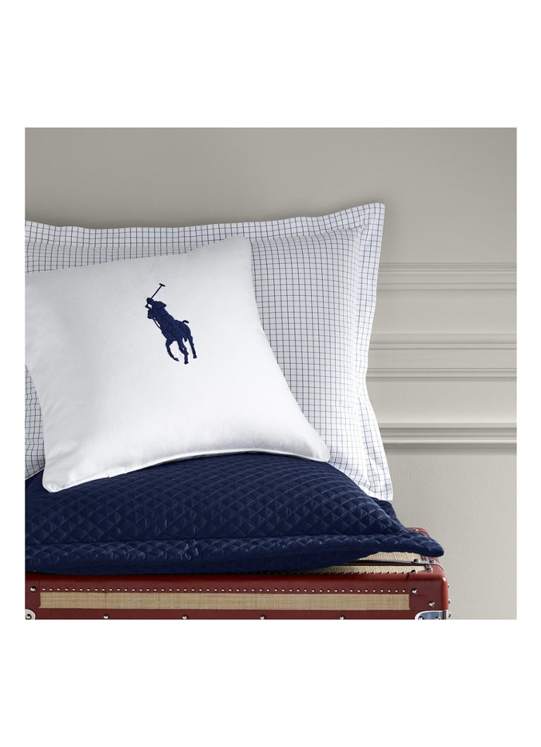 Μαξιλαροθήκη Ralph Lauren Tattersal από οργανικό βαμβάκι 400TC