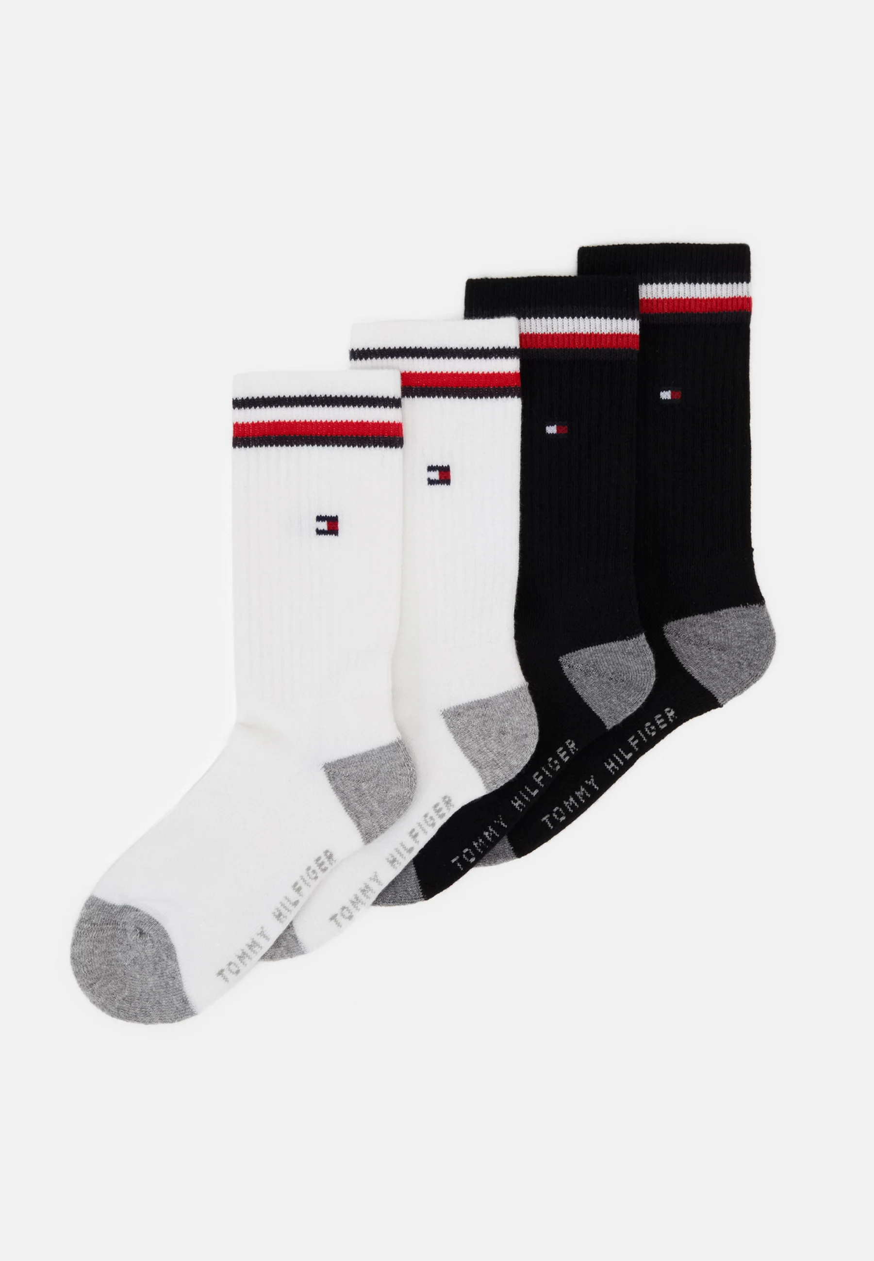 Calcetines deportivos icónicos para niños Tommy Hilfiger (paquete de 4)